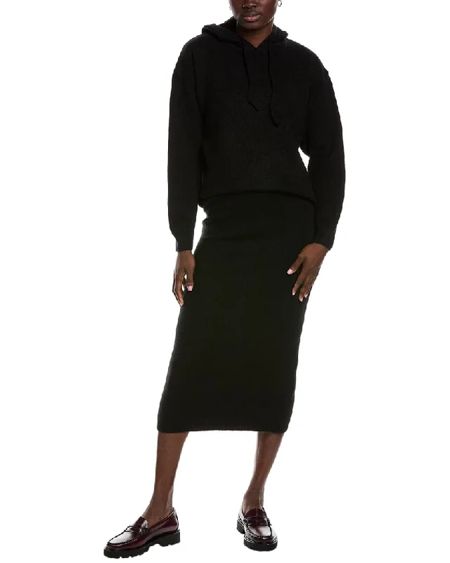 Women's Shawl Collar SkirtsLyra & Co 2pc Sweater & Skirt Set