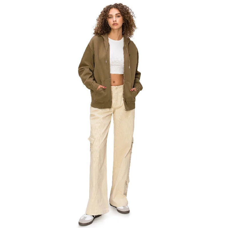 Women's Jodhpurs with Shawl CollarY2K Mid Rise Cargo Pants -Sandshell