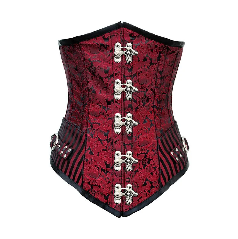 seamless body brief with ruffled edgesMirna Steampunk Corset