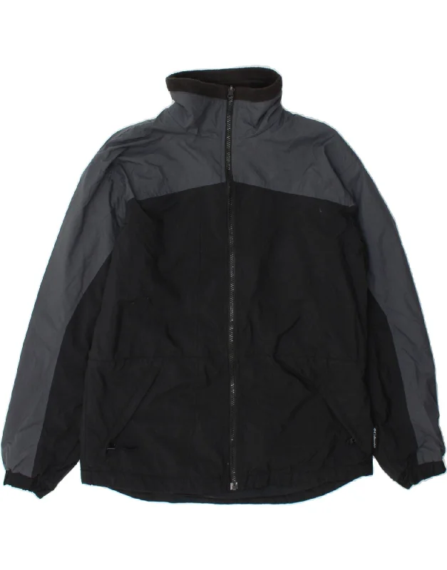 Women's PeacoatsCOLUMBIA Womens Windbreaker Jacket UK 10 Small Black Colourblock Polyester