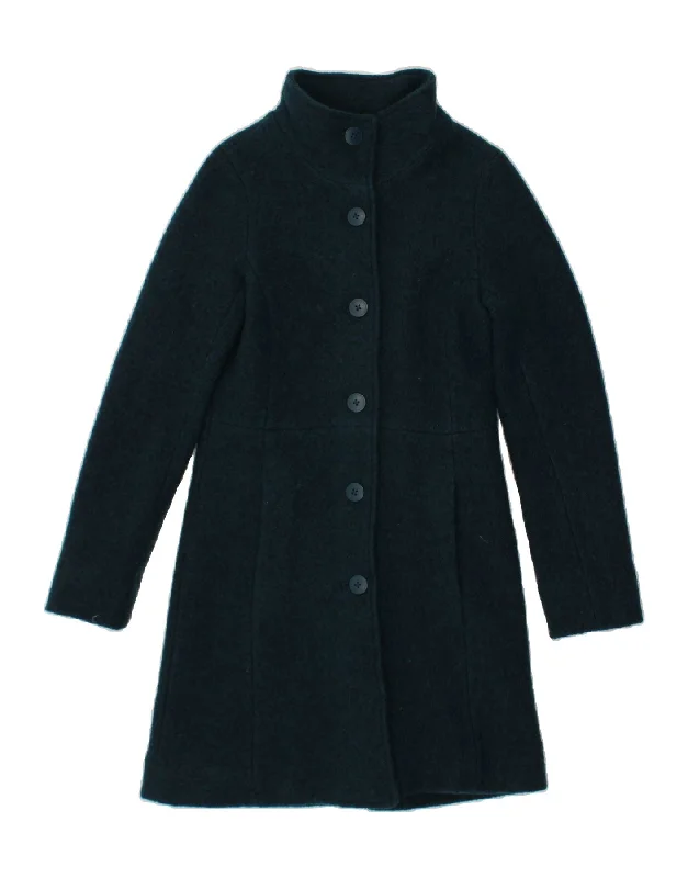 Women's Coats with Fur Trimmed ButtonsSEASALT CORNWALL Womens Overcoat UK 10 Small Green Wool