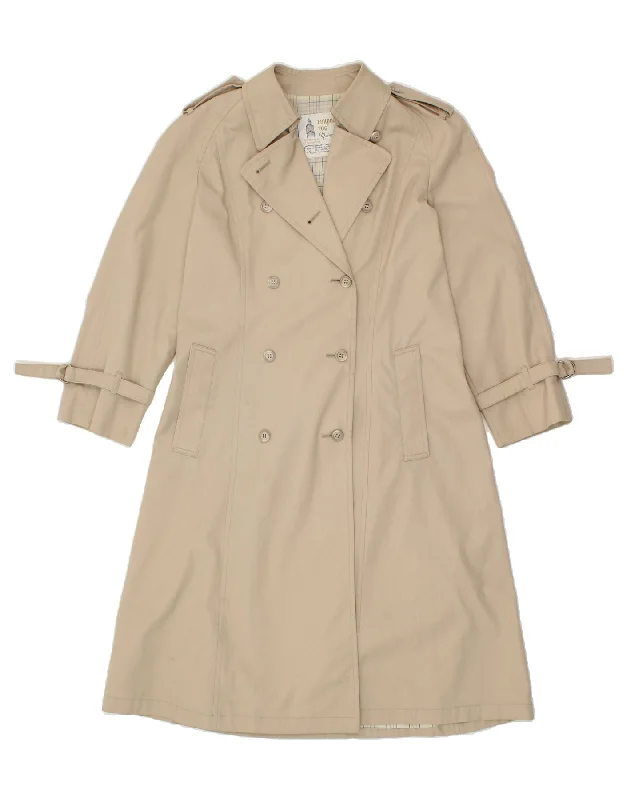 Women's Parka CoatsLONDON FOG Womens Petite Trench Coat US 8 Medium Beige Polyester