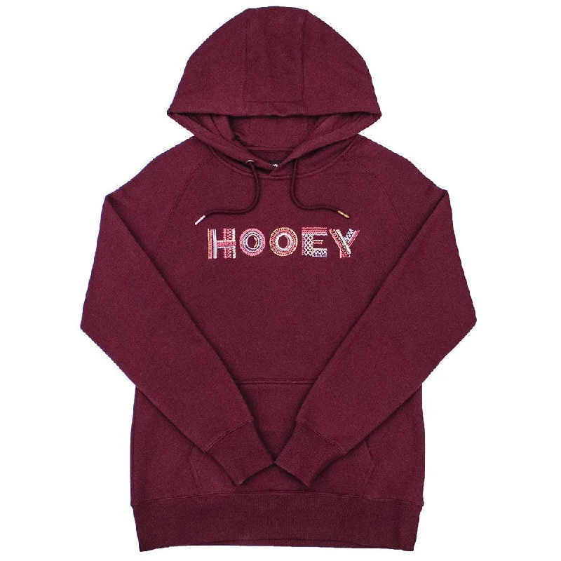 Women's Hooded Sweatshirts with Mesh Lining"Artisan" Maroon Hoody