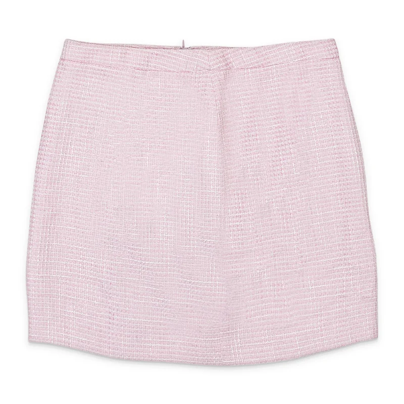 Women's Mid-Waist SkirtsTEXTURED PINK MINI PENCIL SKIRT