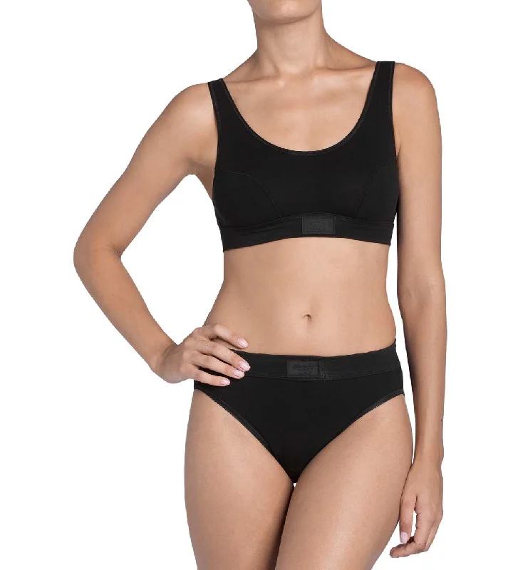 eco-friendly bamboo fiber briefs for sensitive skinsloggi Double Comfort Top 10022574 0004 BLACK