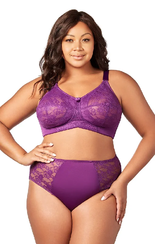 seamless underwire braMake It Lace Softcup Bra 1303 Aubergine