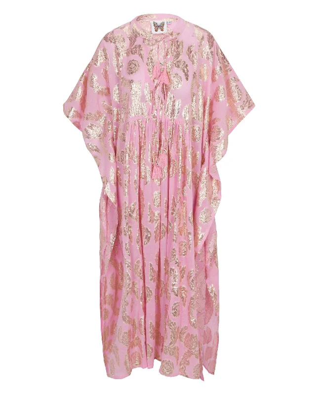 Women's Round-Neck DressesPalm Springs Sparkle Caftan Maxi Dress