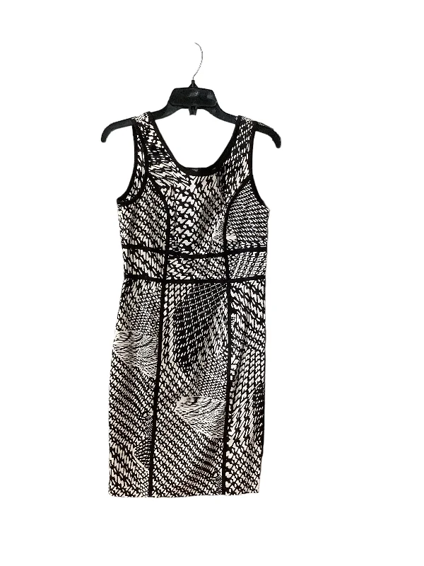 Women's U-Shaped Collar DressesBlack & White Dress Work Calvin Klein, Size 6