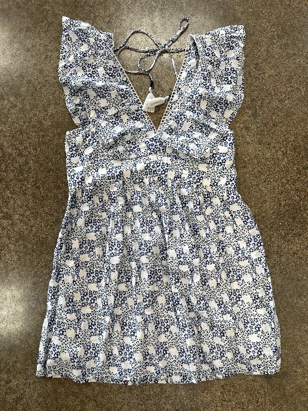 Women's Boat-Neck DressesBlue & White Dress Casual Short Anthropologie, Size M