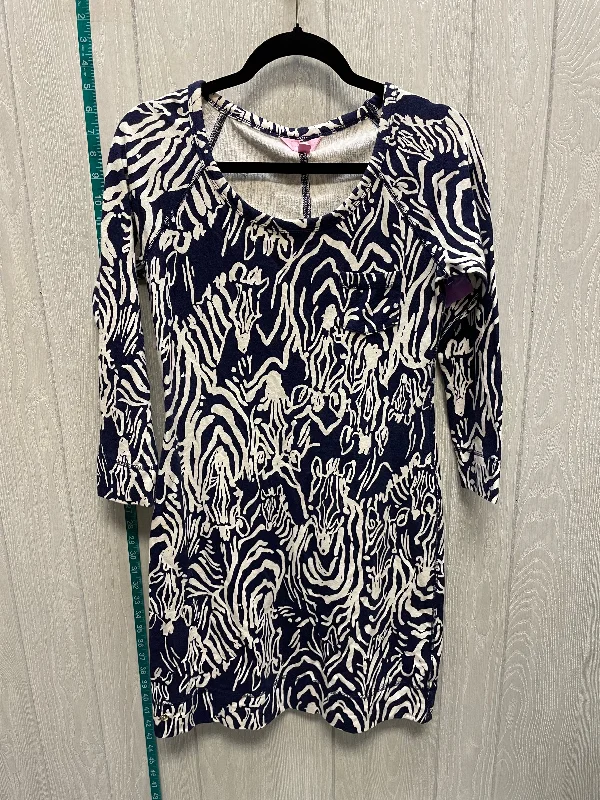 Women's Sheath DressesBlue & White Dress Casual Short Lilly Pulitzer, Size S