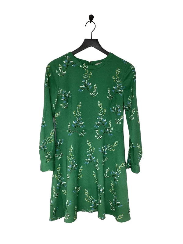 Women's Shawl Collar DressesGreen Dress Casual Short Loft, Size 4