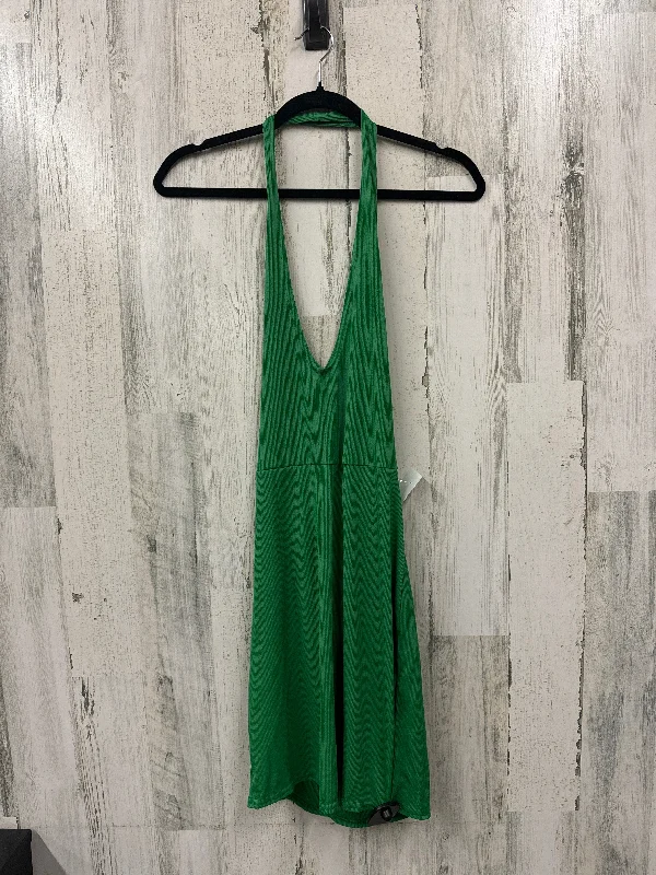 Women's V-Shaped Collar DressesGreen Dress Casual Short Pretty Little Thing, Size M