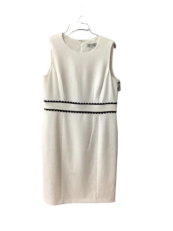 Women's Fit and Flare DressesWhite Dress Work Kasper, Size 12